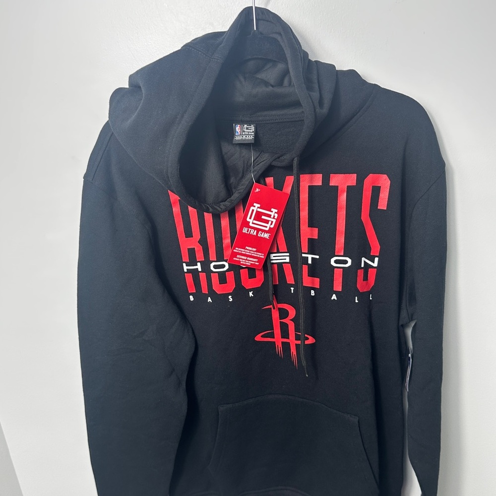 Ultra Game Rockets Black Hoodie with Red Design